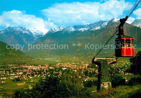 Seilbahn Haflinger Meran Funivia Avelengo Merano