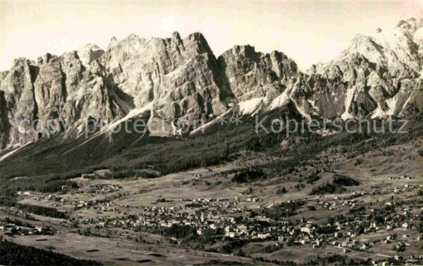 Cortina d Ampezzo Fliegeraufnahme Pomagagnon