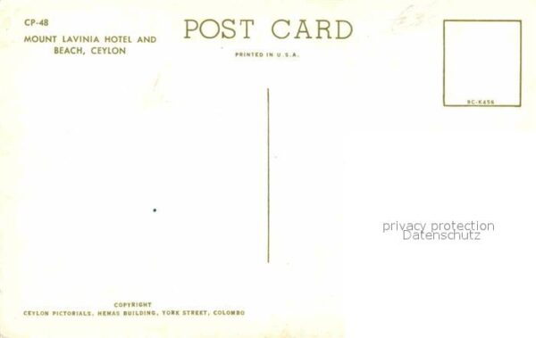Ceylon Sri Lanka Mount Lavinia Hotel and Beach – Bild 2