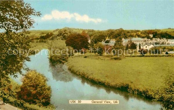 Usk Monmouthshire Partie am Fluss