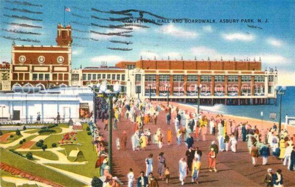 Allenhurst New Jersey Convention Hall and Boardwalk Asbury Pa