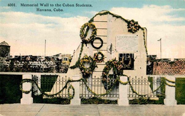 Havana Habana Memorial Wall to the Cuban Students