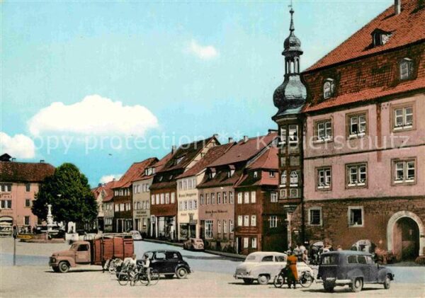 Koenigshofen Bad im Gragfeld Marktplatz Rathaus