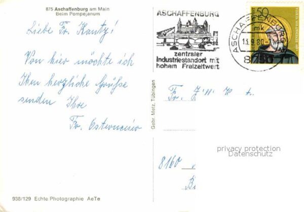 Aschaffenburg Main Beim Popejanum – Bild 2