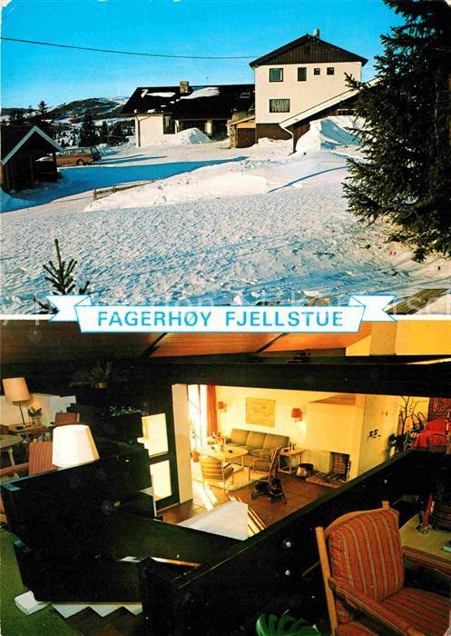 Norge Norwegen Fagerhoy Fjellstube