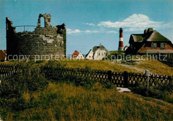 Hoernum Sylt Dünenhäuser Leuchtturm