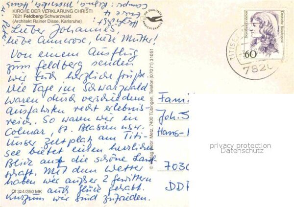 Feldberg Schwarzwald Kirche der Verklärung Christi – Bild 2