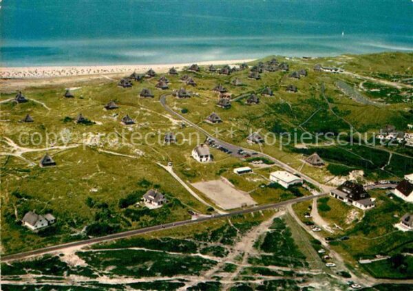 Hoernum Sylt Fliegeraufnahme mit Strand