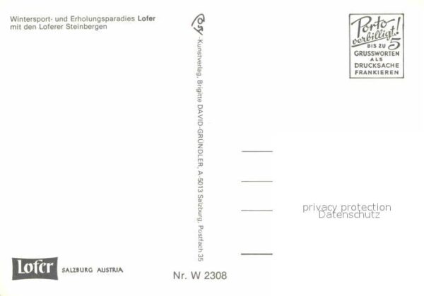 Lofer Ortspartie mit Loferer Steinbergen – Bild 2