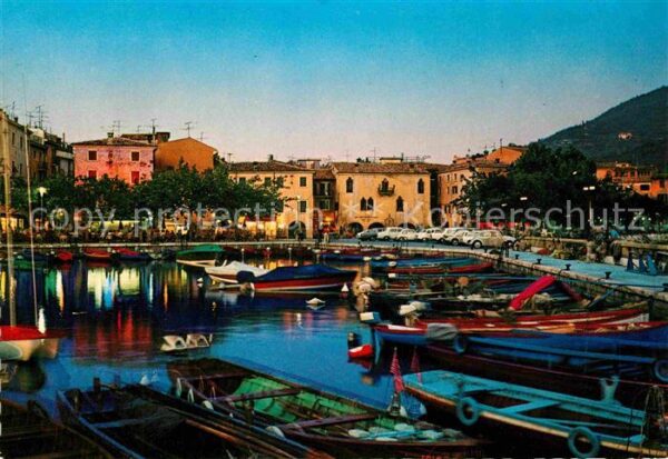 Garda Lago di Garda Lago di Garda Hafen am Abend