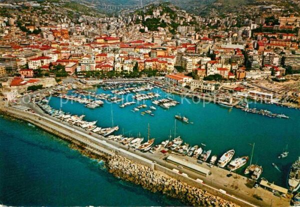 Sanremo Fliegeraufnahme Hafen