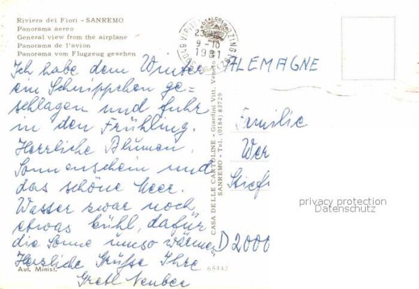 Sanremo Fliegeraufnahme Hafen – Bild 2