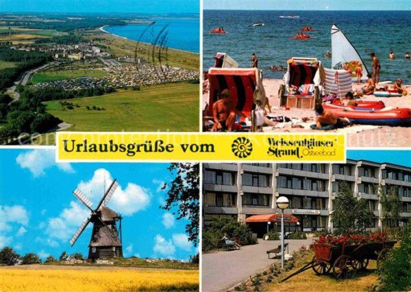 Weissenhaeuser Strand Fliegeraufnahme Strand Mühle