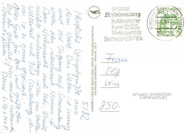 St Andreasberg Harz Blick von den Drei Jungern Sessellift K – Bild 2