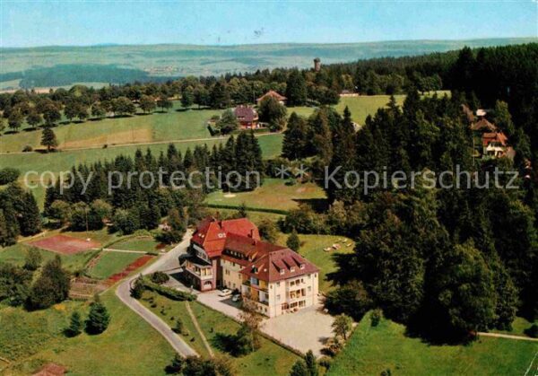 Freudenstadt Fliegeraufnahme Sanatorium Hohenfreuden