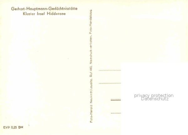 Insel Hiddensee Gerhart Hauptmann Gedächtnisstätte Klos – Bild 2