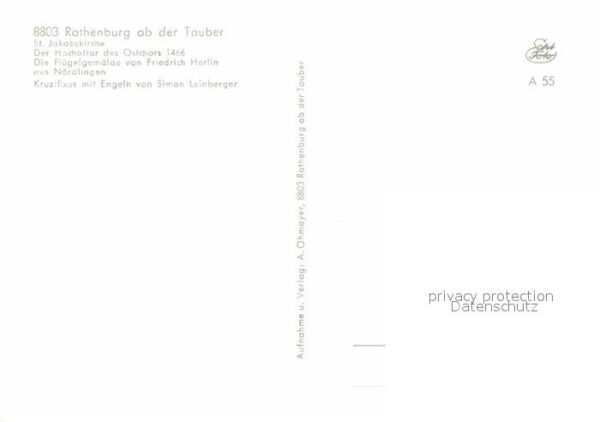 Rothenburg Tauber St. Jakobskirche Hochaltar – Bild 2