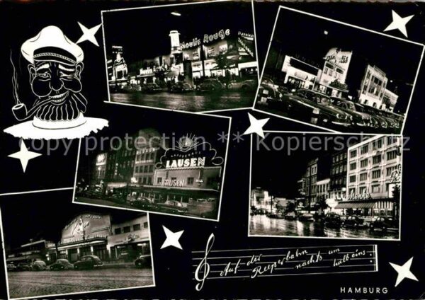 Hamburg Reeperbahn bei Nacht