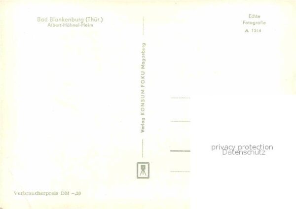 Bad Blankenburg Albert Hähnel Heim – Bild 2