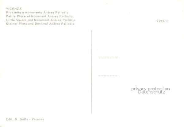 Vicenza Piazette e monumento Andrea Palladio – Bild 2