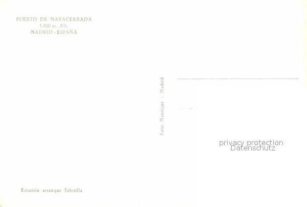 Spanien Puerto de Navacerrada Skigebiet Sessell – Bild 2