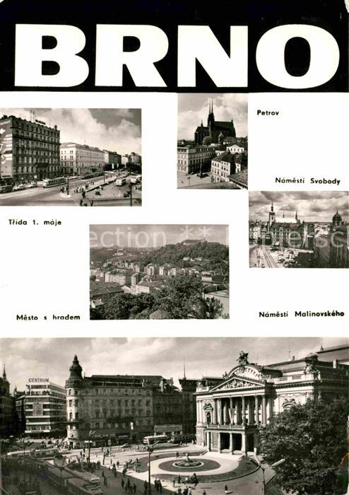 Brno Bruenn Petrov Namesti Svobody Mesto s hradem