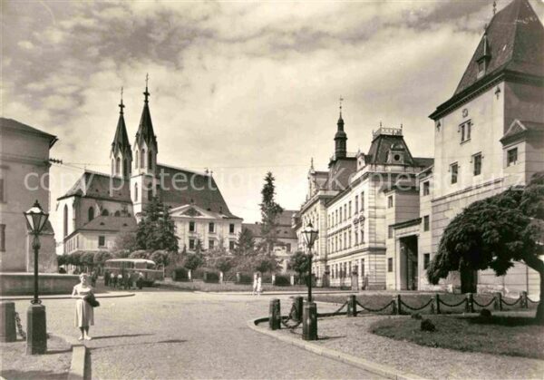 Kremsier Kromeriz Czechia Ortspartie mit Kirche