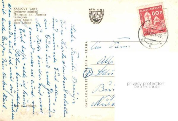 Karlovy Vary Leninovo namesti Fliegeraufnahme – Bild 2