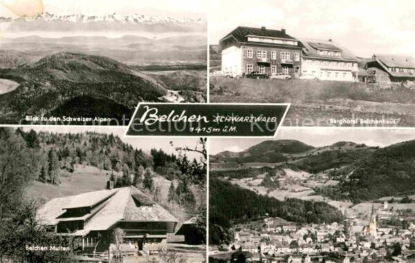 Schoenau Schwarzwald Belchen Panorama Blick zu Schweizer Alp