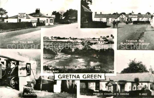 Gretna Green Old Toll Bar Sark Bridge Blacksmiths Sh