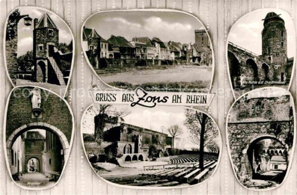 Zons Wachttürmchen Stadtmauer Alte Mühle Rhe