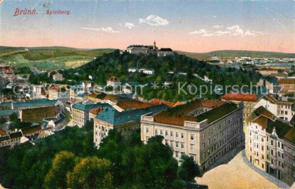 Bruenn Brno Stadtbild mit Festung Spielberg