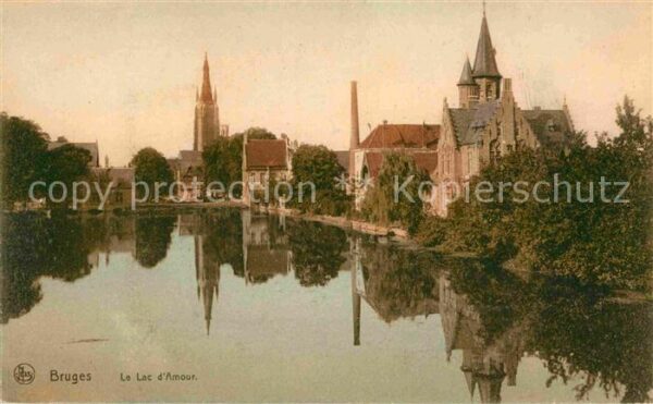 Bruges BRUGGE Belgie Lac d_Amour Eglise