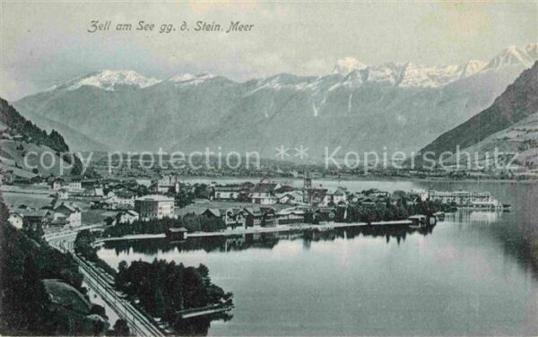 Zell See Panorama Blick gegen Steinernes Meer