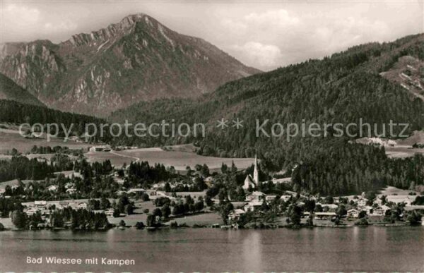 Bad Wiessee Blick über den Tegernsee mit Kampen Bay