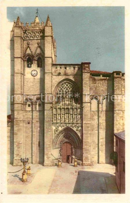 Avila Espana Fachada principal de la Catedral