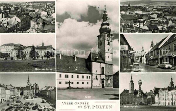 St Poelten Teilansichten Krankenhaus Hauptplatz Do