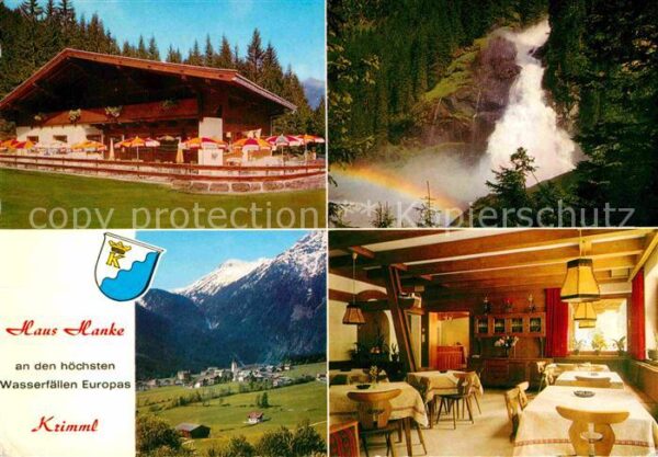 Krimml Gasthof und Kiosk Hanke Wasserfall Alpe