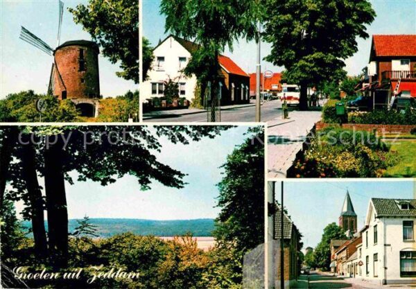 Zeddam Teilansichten Windmühle Landschaftspano