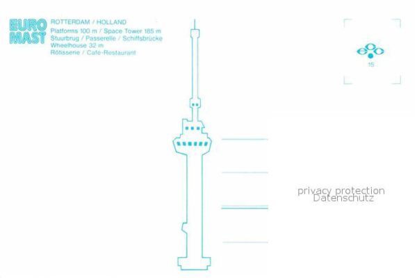 Rotterdam Plattform Space Tower Schiffsbrücke Haf – Bild 2