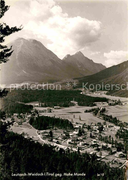 Weidach Leutasch Panorama Blick gegen Hohe Munde Mieming