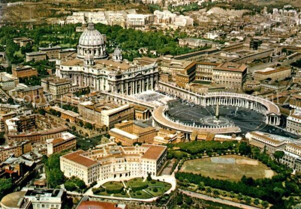 Roma Rom Piazza San Pietro veduta aerea Peterspl
