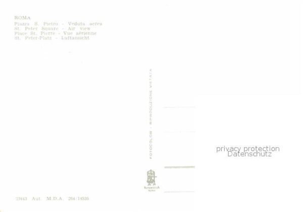 Roma Rom Piazza San Pietro veduta aerea Peterspl – Bild 2