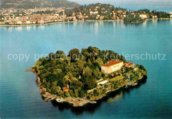 Isola Madre Lago Maggiore e Verbania dall aereo Lago Maggiore