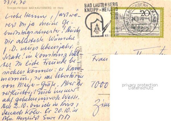 Bad Lauterberg Ortsansicht mit Kirche Kneipp Heilbad – Bild 2