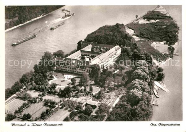 Nonnenwerth Rheininsel und Kloster Original Flieger