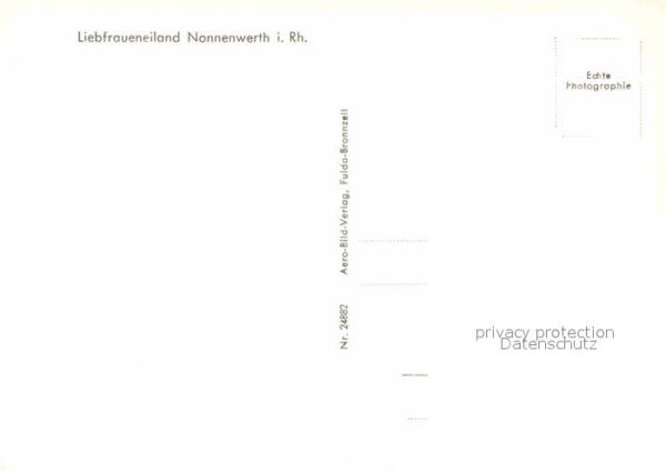 Nonnenwerth Rheininsel und Kloster Original Flieger – Bild 2