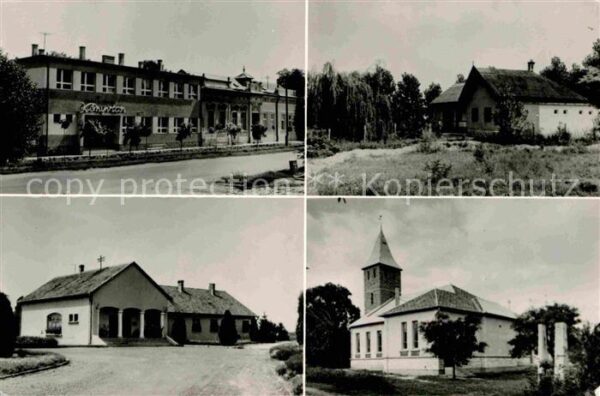 Tiszaloek Teilansichten Gaststätte Kirche
