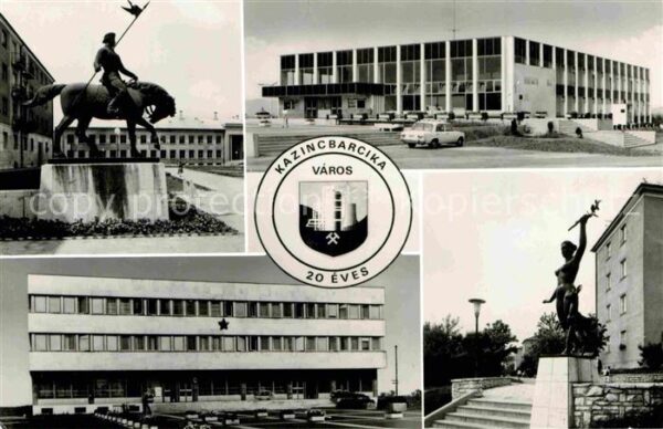 Kazincbarcika Denkmal Reiterstandbild Gebäude Denkmal