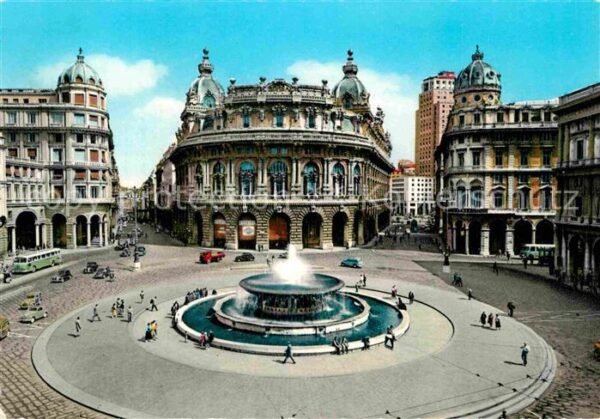 Genova Genua Liguria Piazza de Ferrari Fontana